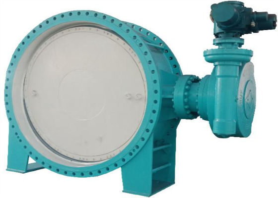 Double Eccentric Flanged Butterfly Valve Electric Ductile Iron Power 1.0mpa