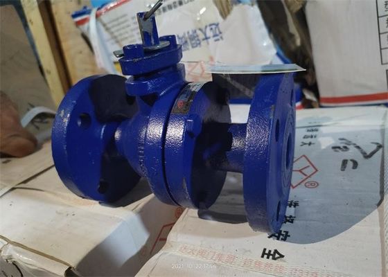 Grey Iron Material Water Medium Floating Ball Valve Size 80mm