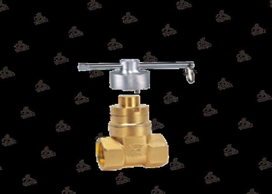 Internal Thread Gate Brass Water Valve With Lock Practical Resilient 1.6mpa