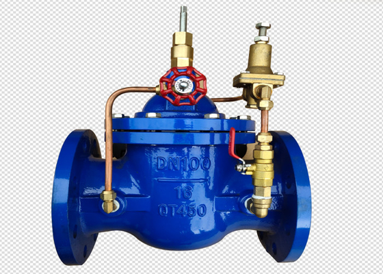 1.0mpa التحكم في التدفق صمام الحفاظ على المياه 400X حديد رمادي مضاد للتآكل